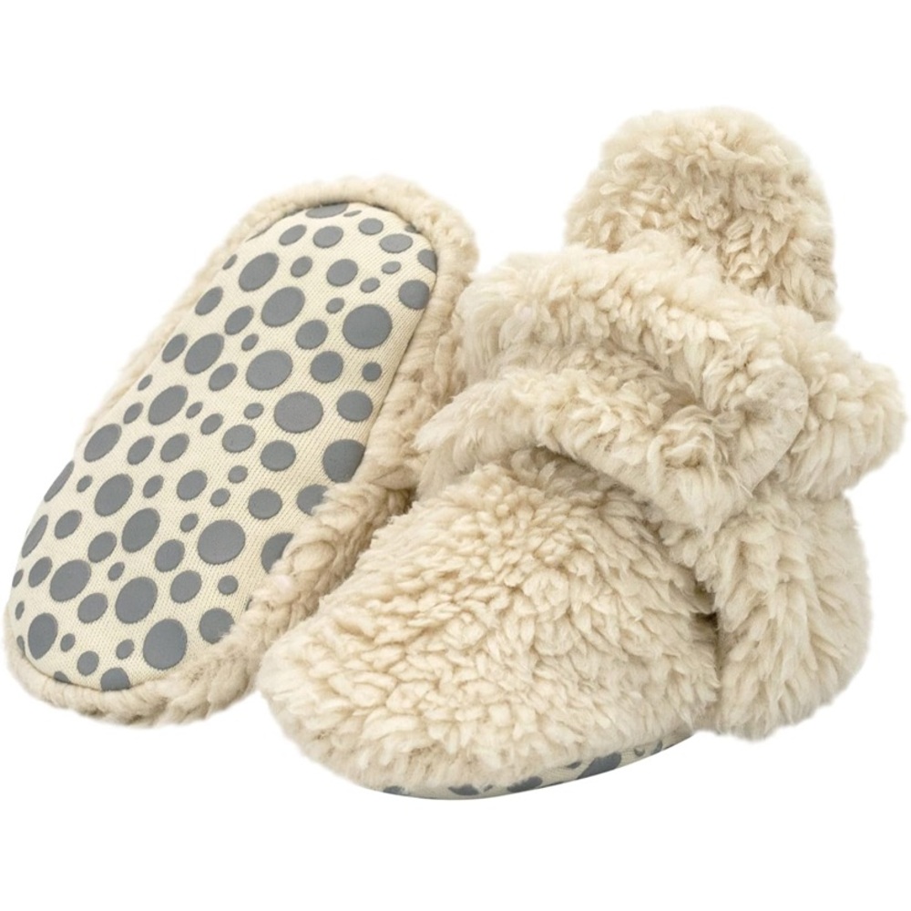 Zutano Unisex Furry Baby Booties with Grippers 18 months